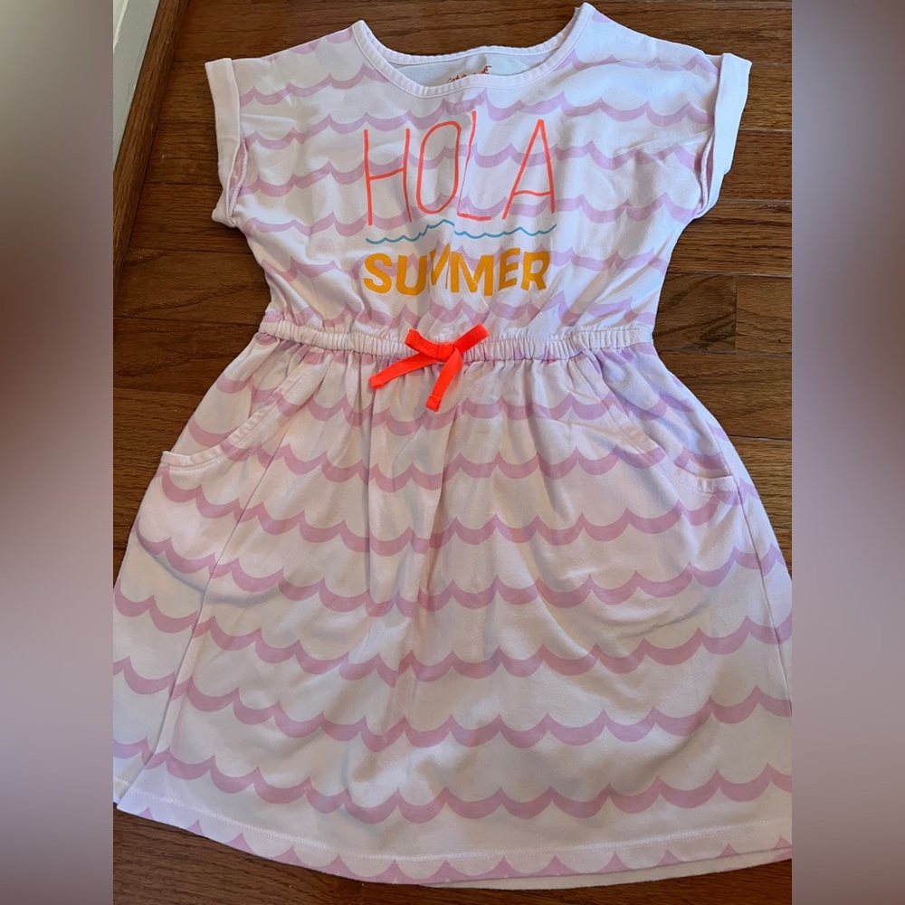 Cat & Jack Striped Dress, Hola Summer Size S 6/6X